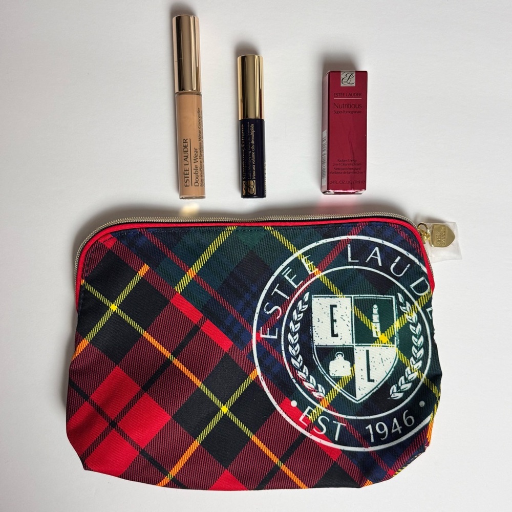 Estée Lauder Makeup Bundle | Full Size Concealer 3C + Bag & Minis | New